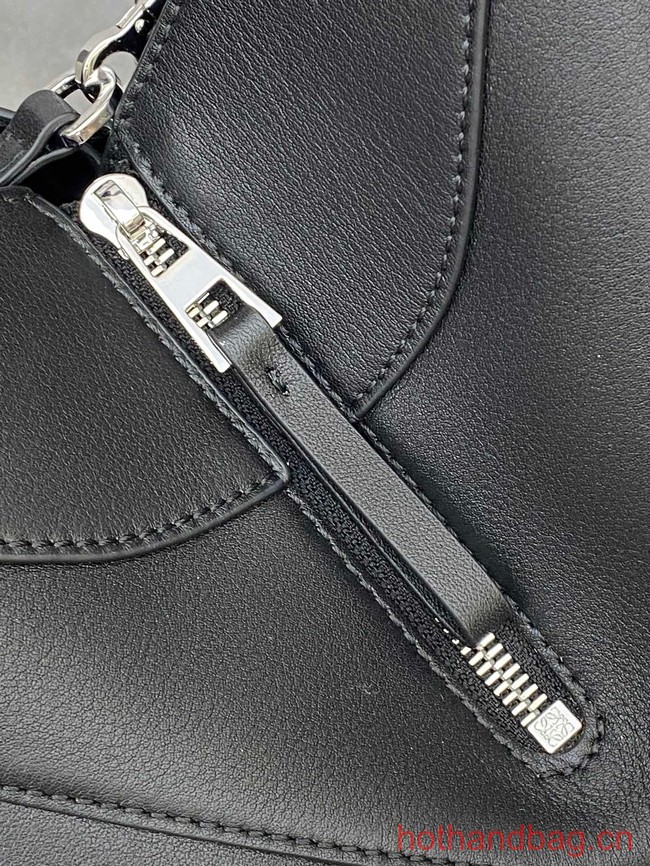 Loewe Classic Satin cow leather Hammock bag 96553 black