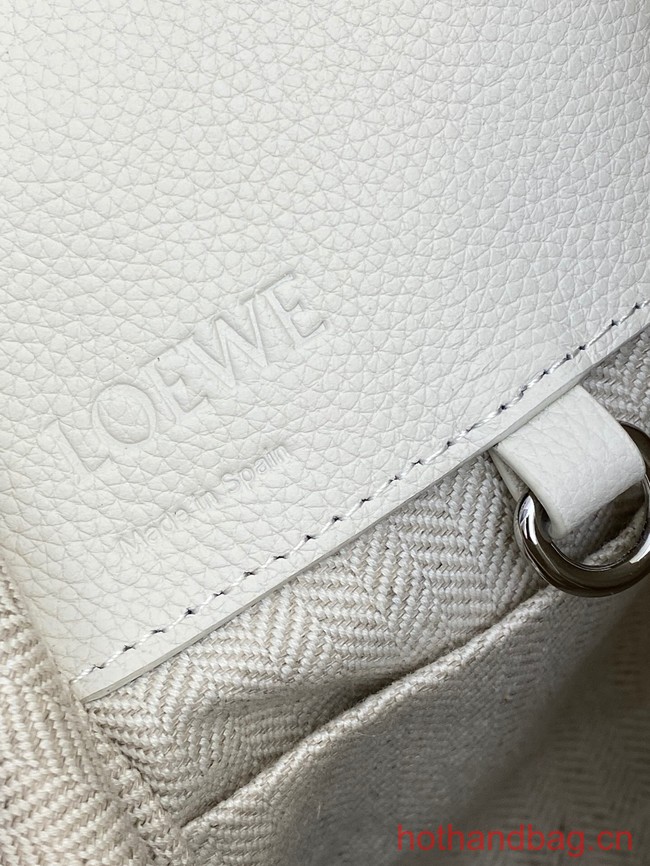 Loewe Classic Soft grain cow leather Hammock bag 46622 white