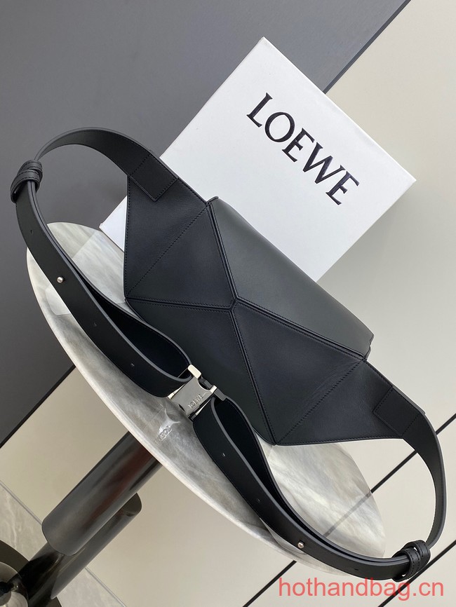 Loewe Small Classic Leather Puzzle Fanny Pack 02963 black