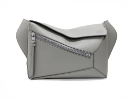 Loewe Small Classic Leather Puzzle Fanny Pack 02963 gray