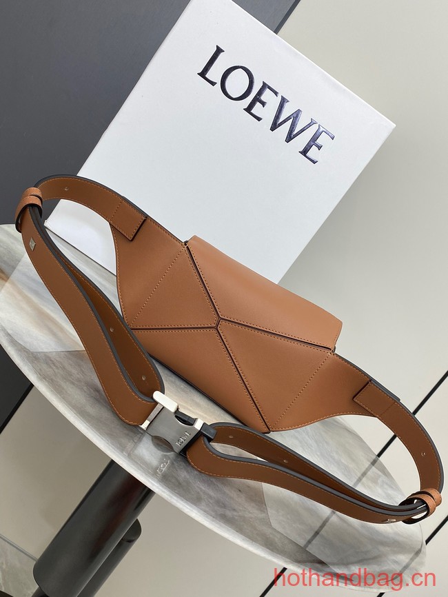Loewe mini Classic Leather Puzzle Fanny Pack 02948 brown