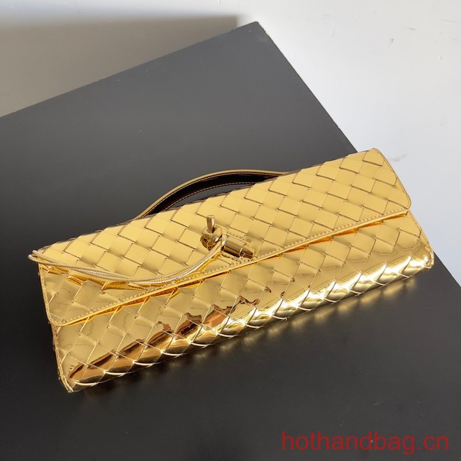 Bottega Veneta Long Clutch Andiamo With Handle 741511 gold 