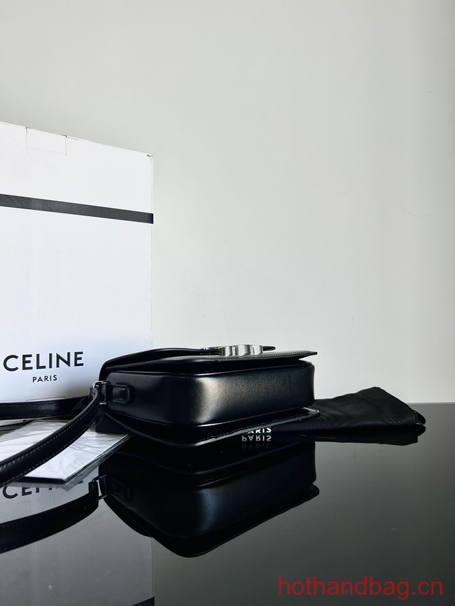Celine TEEN TRIOMPHE BAG IN SHINY CALFSKIN 188423 BLACK