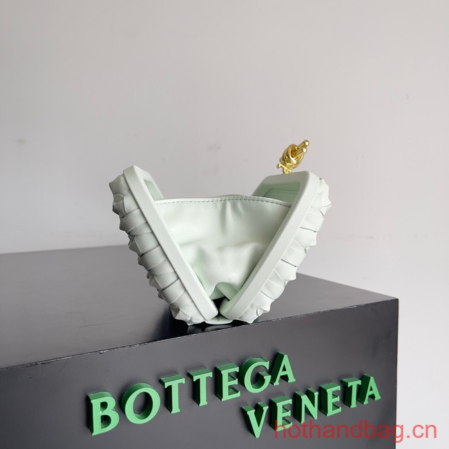 Bottega Veneta Knot Knotted Intreccio leather minaudiere 717622 Glacier