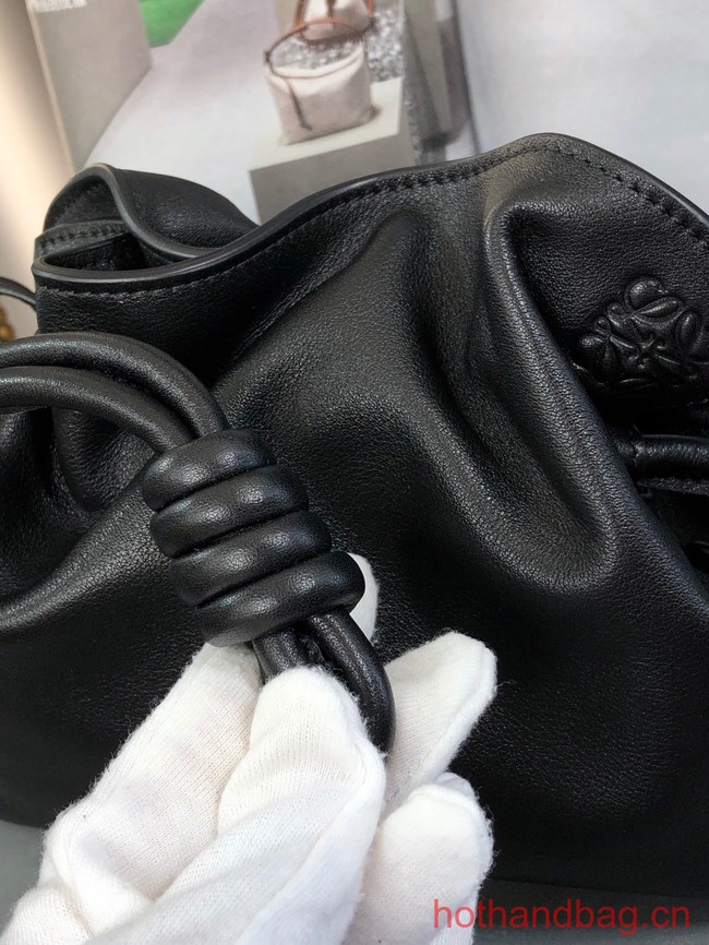 Loewe Mini Napa Leather Flamenco clutch 26941 black