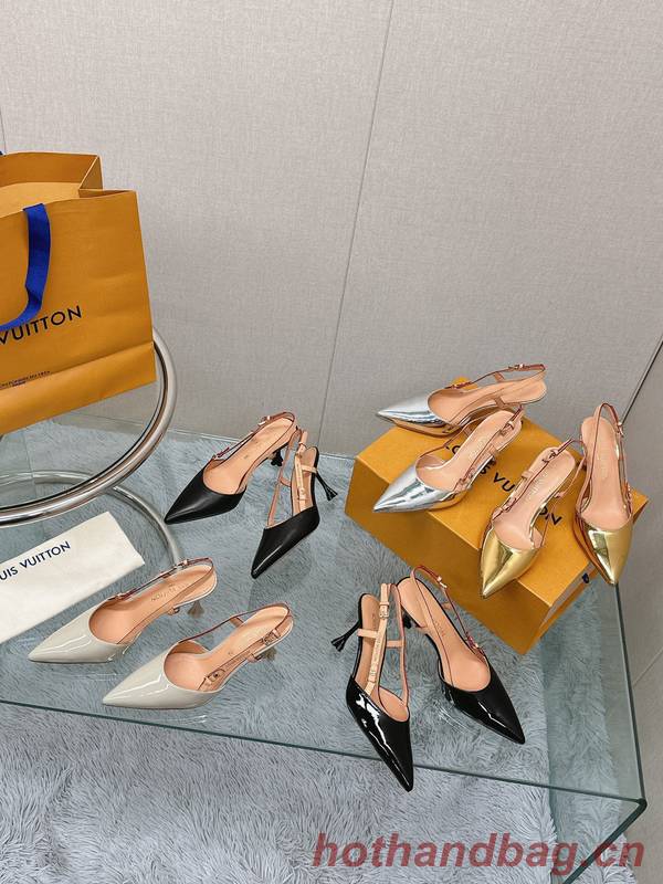 Louis Vuitton Shoes LVS00505 Heel 7.5CM