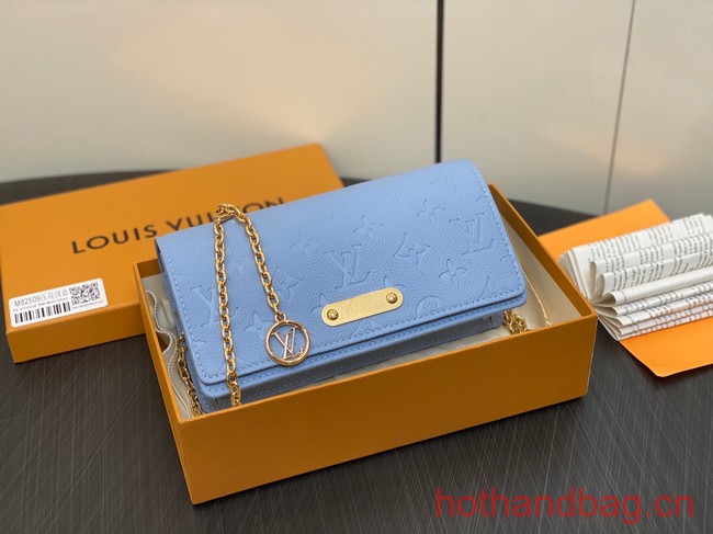 Louis Vuitton Wallet On Chain Lily M83233 Blue Hour