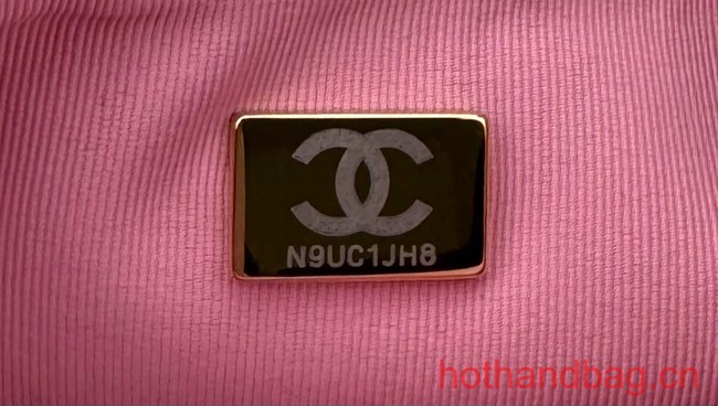 Chanel Tweed CLUTCH WITH CHAIN AS3782 pink