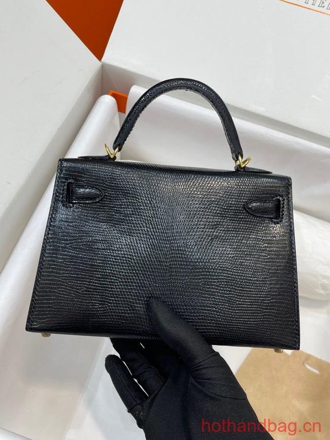 Hermes Kelly Shoulder Bags Original Leather KL2755 black