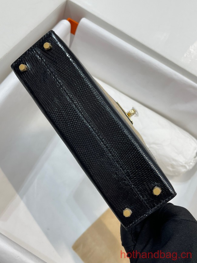 Hermes Kelly Shoulder Bags Original Leather KL2755 black
