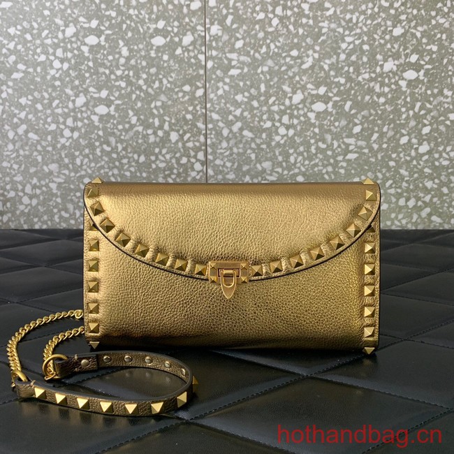 VALENTINO GARAVANI Loco Calf leather bag 0059 gold