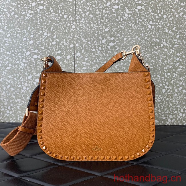 VALENTINO GARAVANI Loco Calf leather bag 0042 Camel