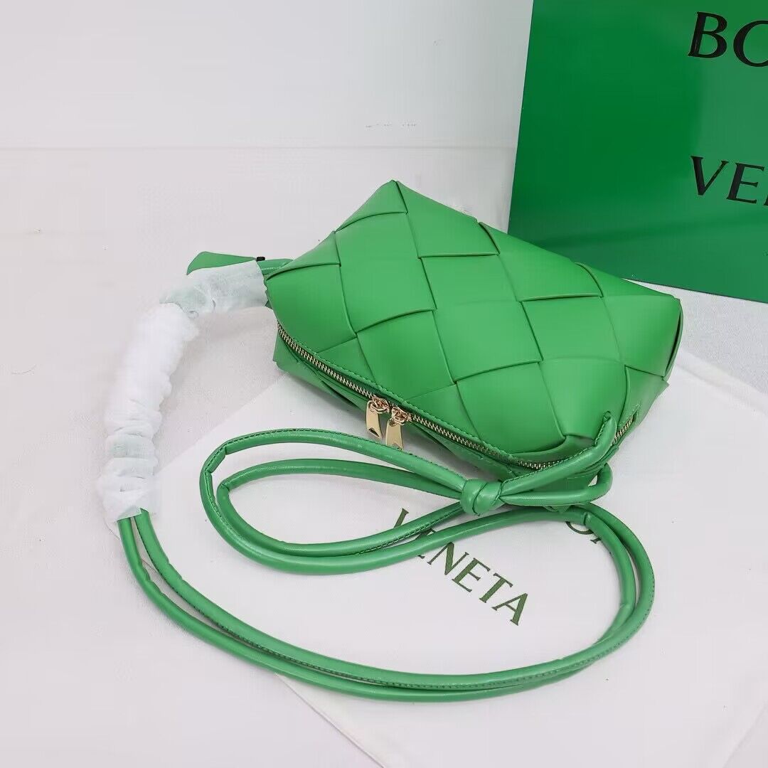 Bottega Veneta Small Cassette Camera Bag 709417 Dark Green