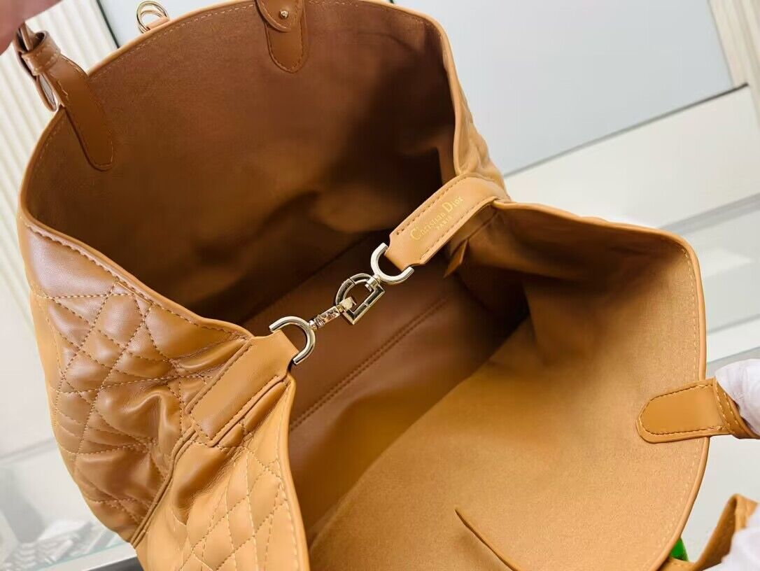 Dior Toujours Original Leather large Bag 9936 Brown