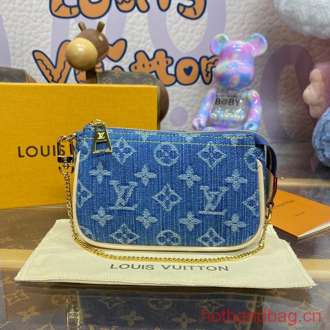 Louis Vuitton Zippy Wallet M82960 Denim Blue