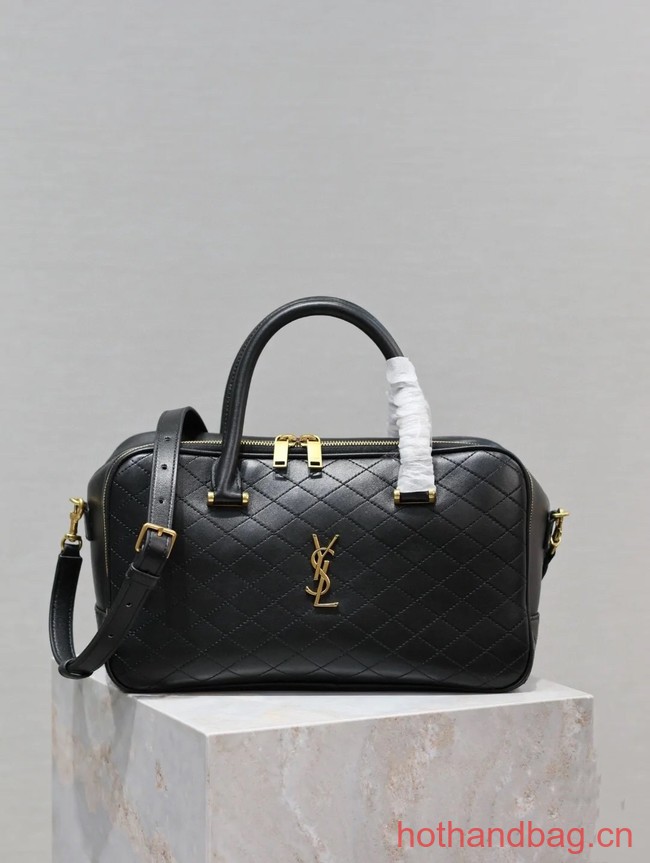 Yves Saint Laurent LYIA DUFFLE IN QUILTED LAMBSKIN 766785 black