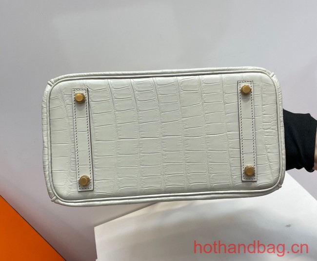 Hermes Birkin 30CM Original Crocodile Leather Bag 5530 Cream