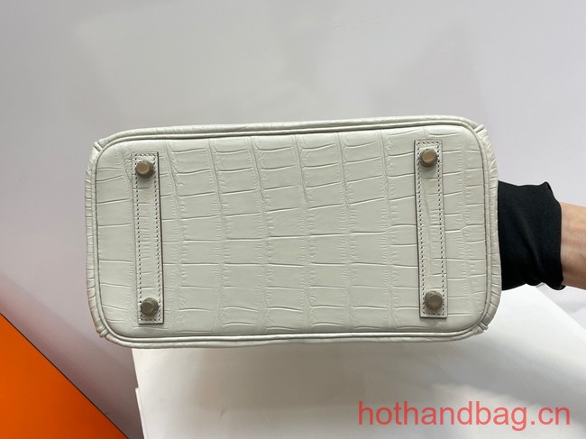 Hermes Birkin 30CM Original Crocodile Leather Bag 5531 Cream