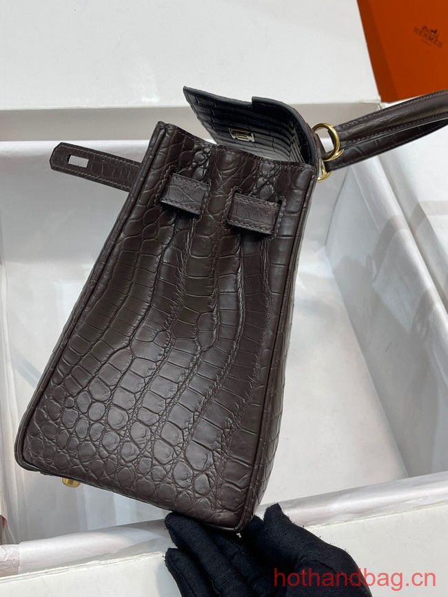 Hermes original Kelly Crocodile Leather 5525 coffice