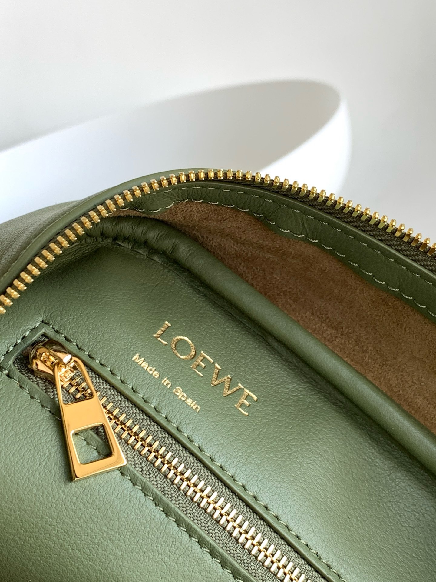 Loewe Original Leather tote 652388 Dark Green