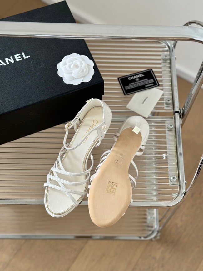 Chanel WOMENS SANDAL heel height 7CM 36597-3