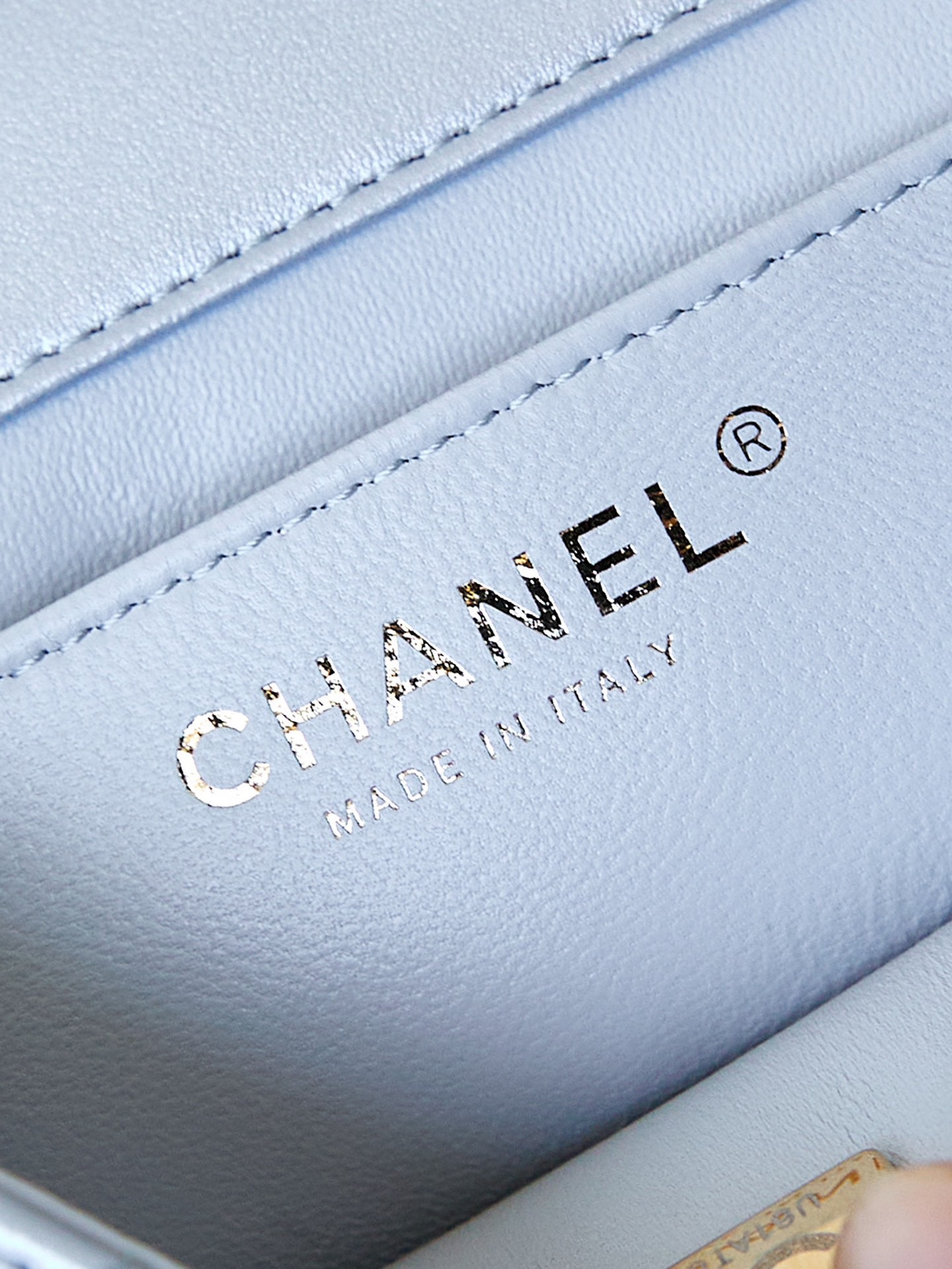 Chanel MINI FLAP BAG AS4385 light blue