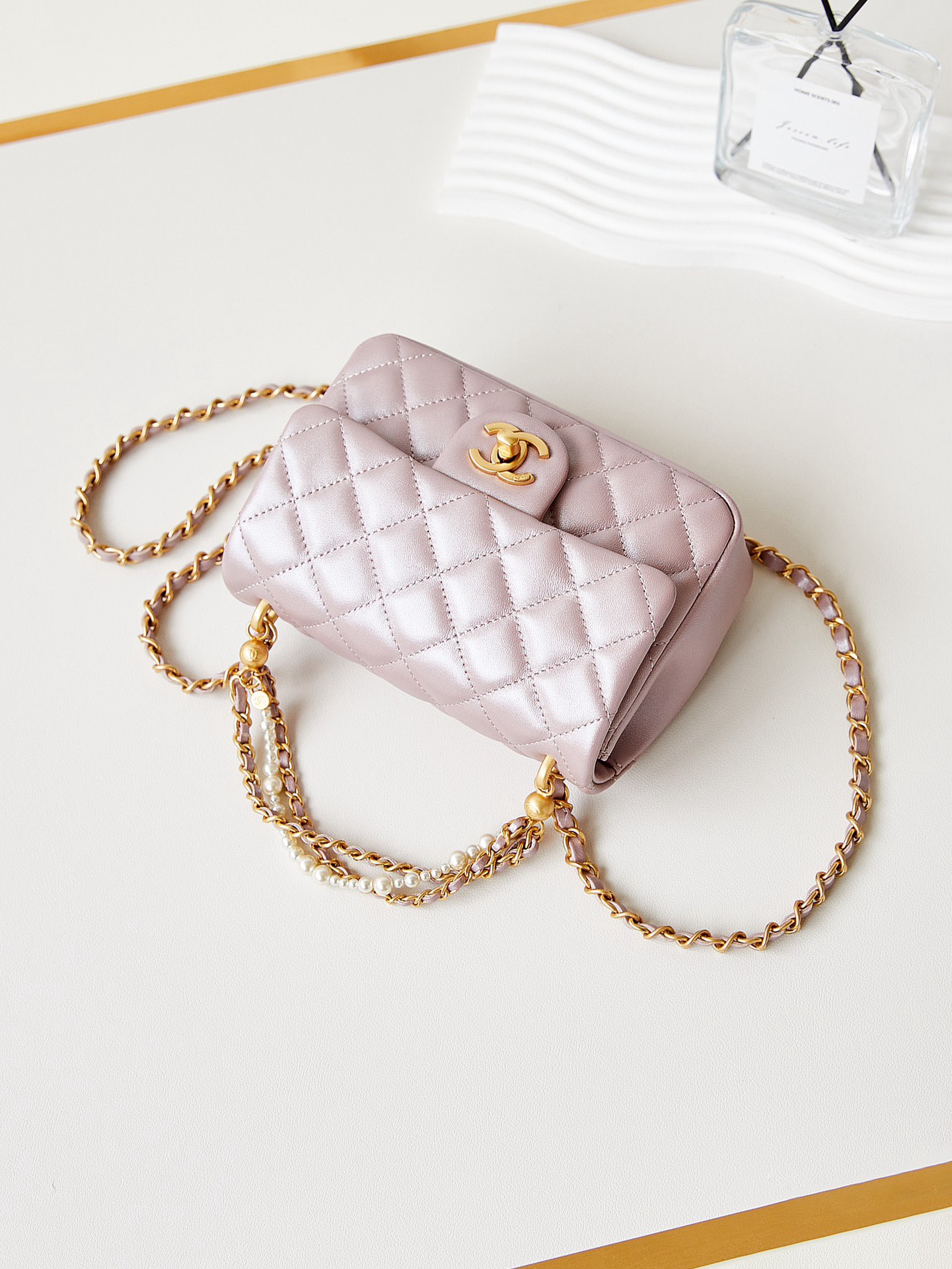 Chanel MINI FLAP BAG AS4385 pink