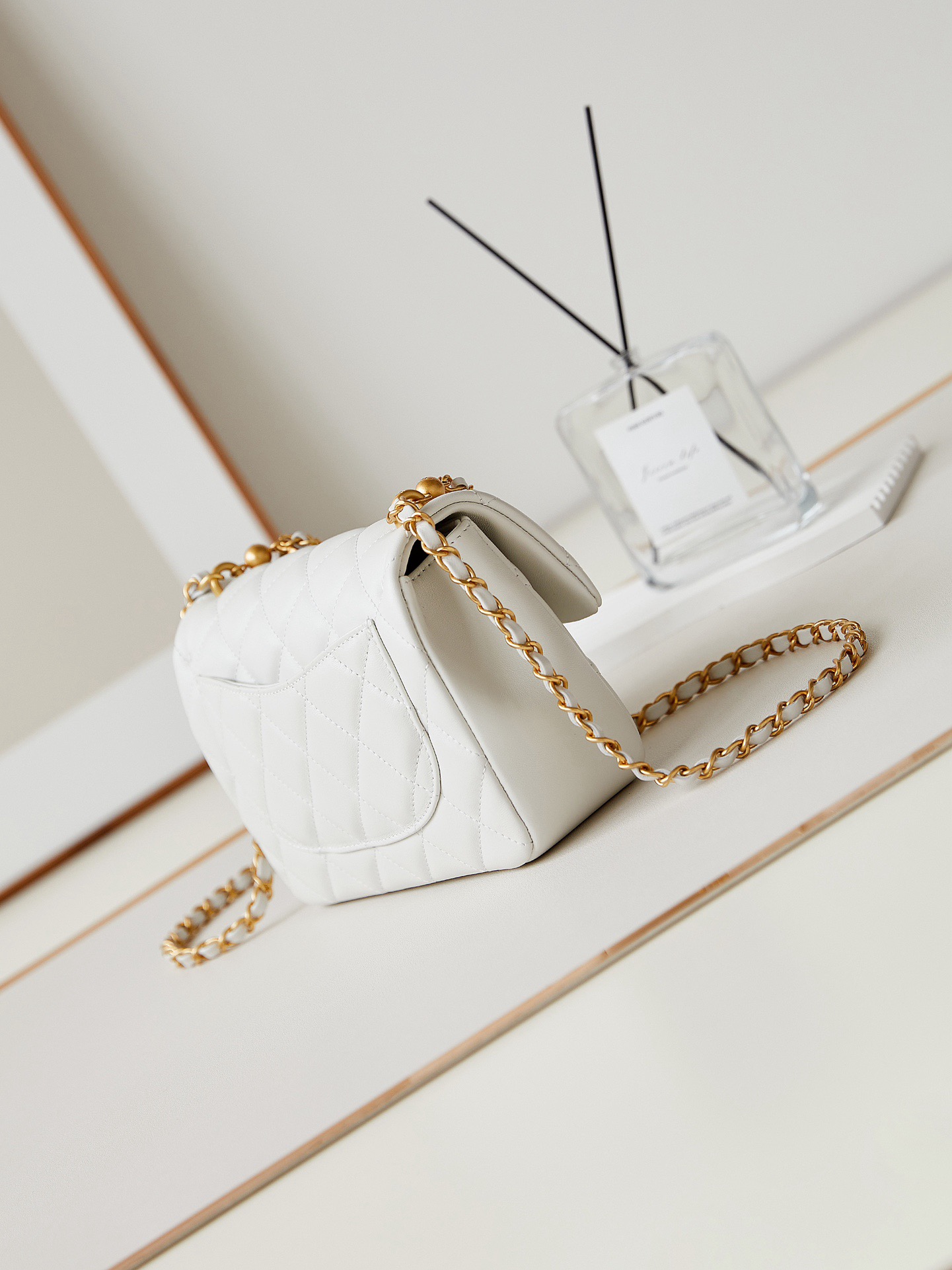 Chanel SMALL FLAP BAG AS4384 white