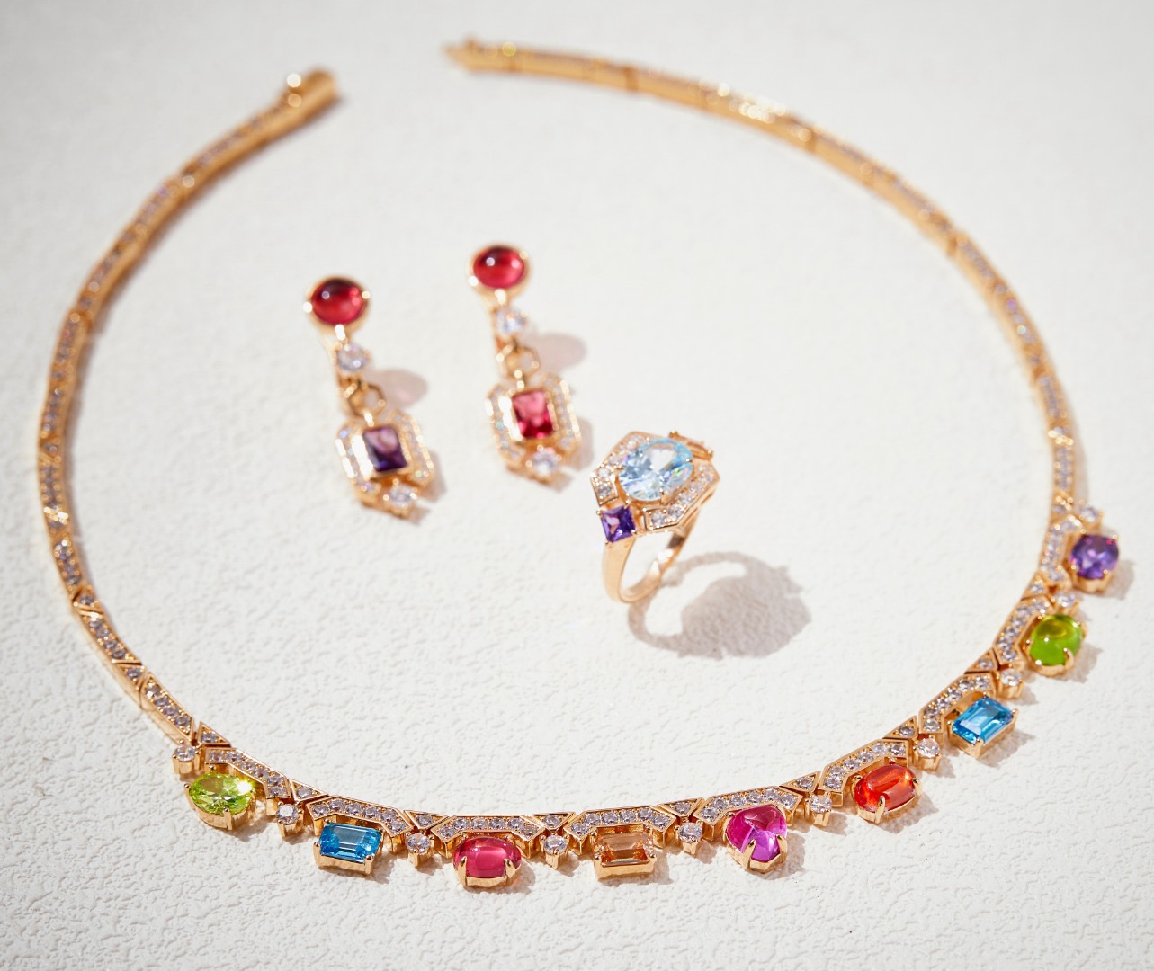 BVLGARI NECKLACE &Earrings&RING CE13850