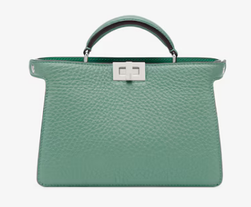 Fendi Peekaboo ISeeU XCross leather bag 7VA582A Tuscan green