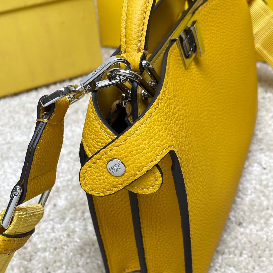Fendi Peekaboo ISeeU XCross leather bag 7VA582A Yellow