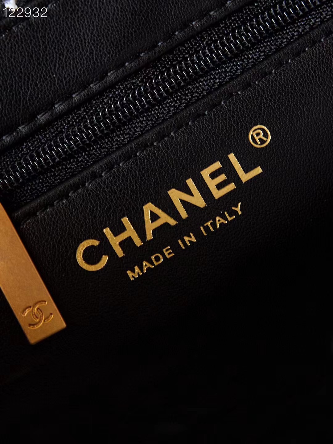 Chanel MINI SHOPPING BAG AS4416 BLACK & Ecru