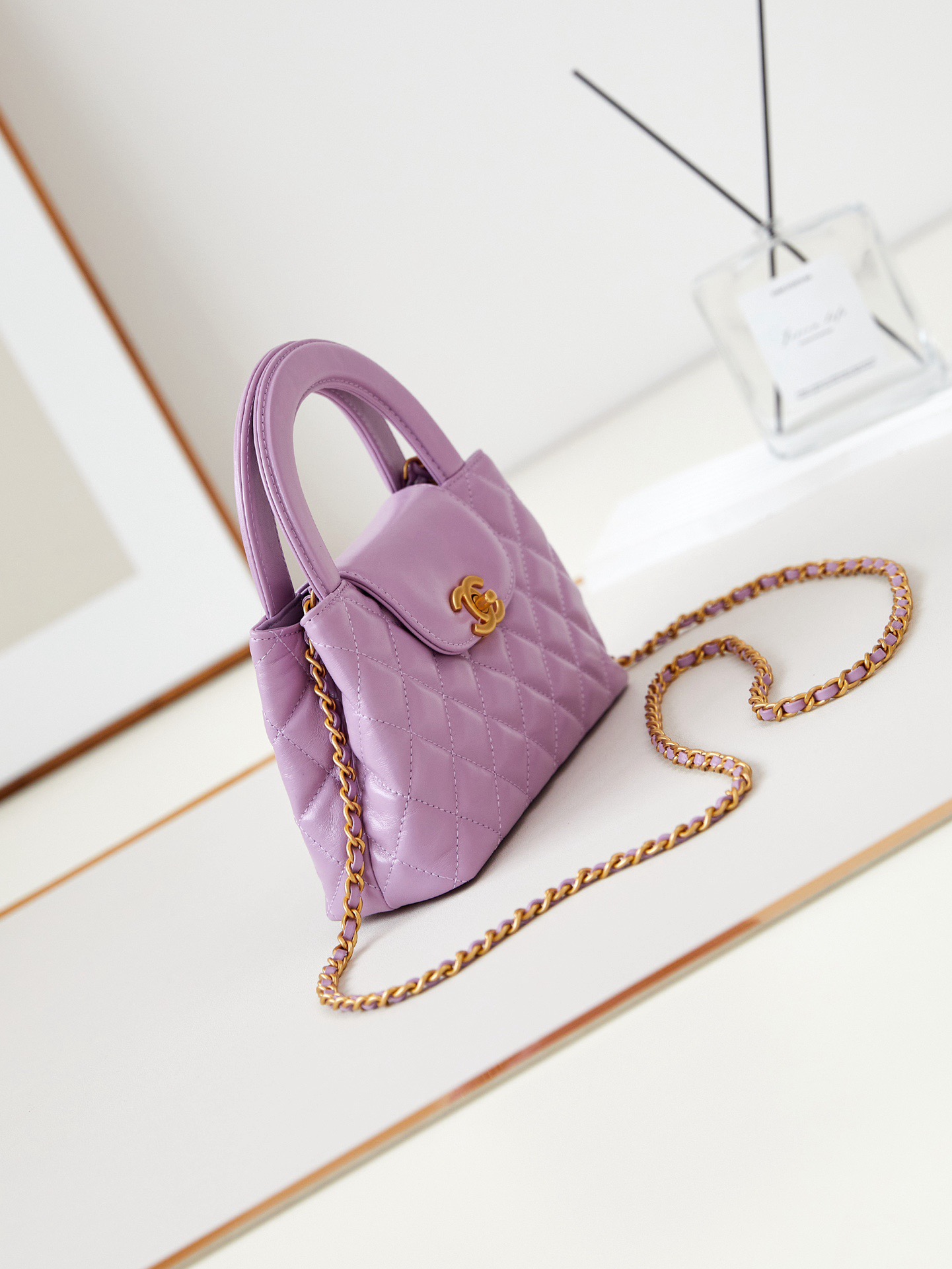 Chanel MINI SHOPPING BAG AS4416 Light purple