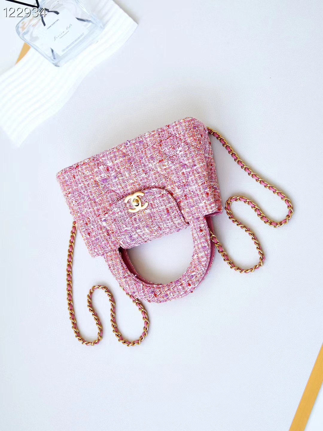 Chanel MINI SHOPPING BAG AS4416 Pink & Ecru