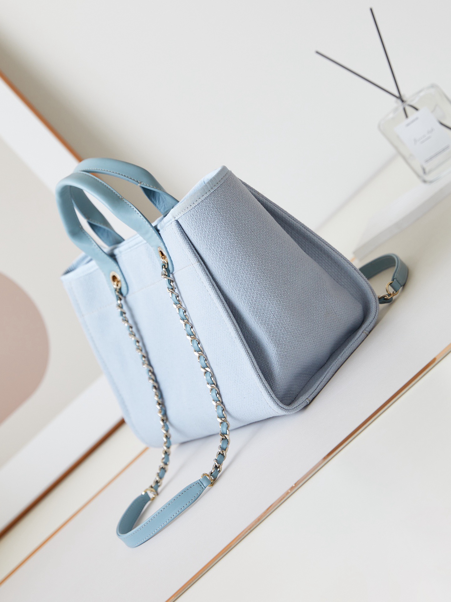 Chanel SHOPPING BAG AS3257 Ice Blue