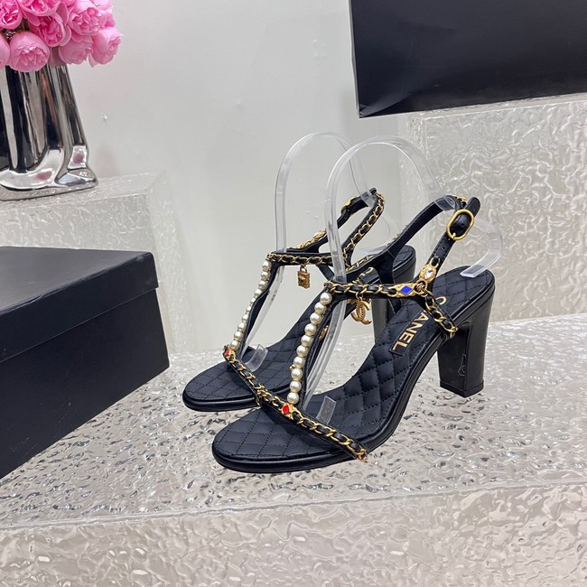 Chanel WOMENS SANDAL heel height 8CM 36620-1
