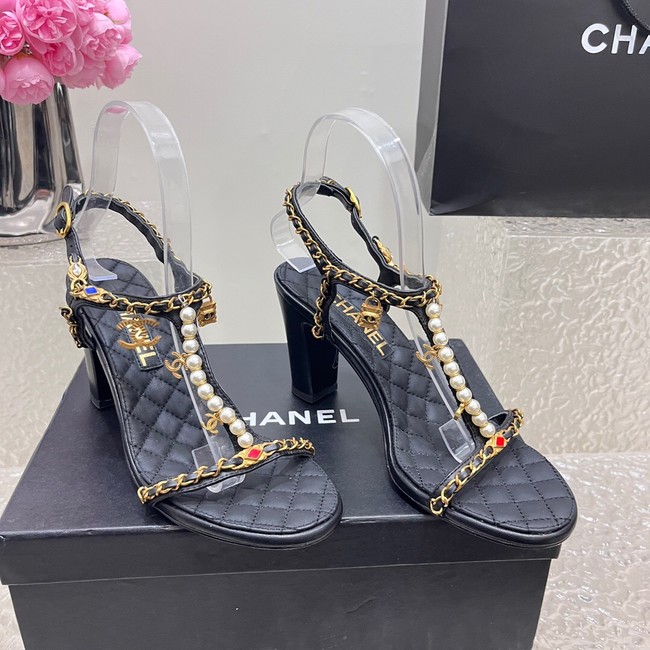 Chanel WOMENS SANDAL heel height 8CM 36620-1