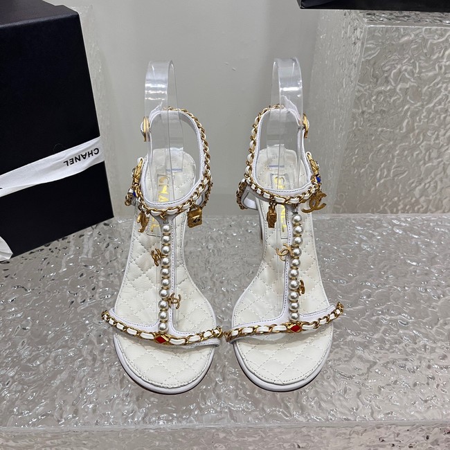 Chanel WOMENS SANDAL heel height 8CM 36620-2