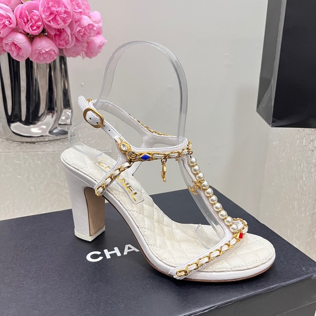 Chanel WOMENS SANDAL heel height 8CM 36620-2