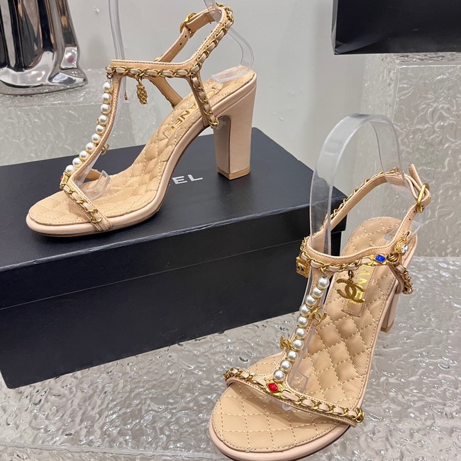 Chanel WOMENS SANDAL heel height 8CM 36620-3