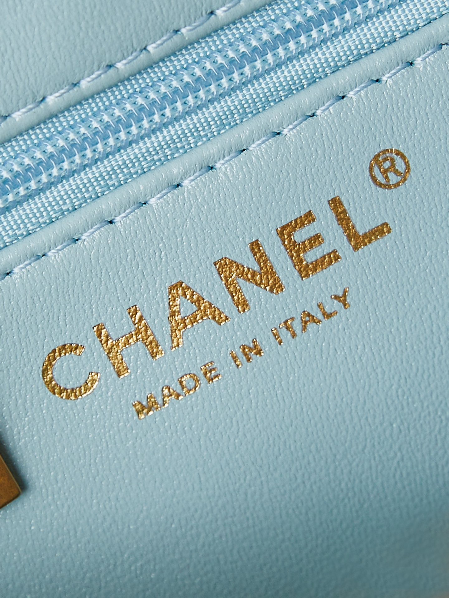Chanel MINI SHOPPING BAG AS4416 sky blue