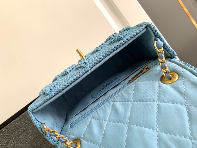Chanel MINI FLAP BAG AS4518 blue