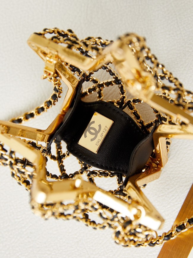 Chanel MINI STAR BAG AS4028 black&gold