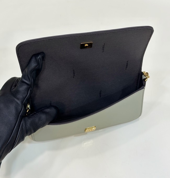 Fendi small smooth leather bag F3670 gray