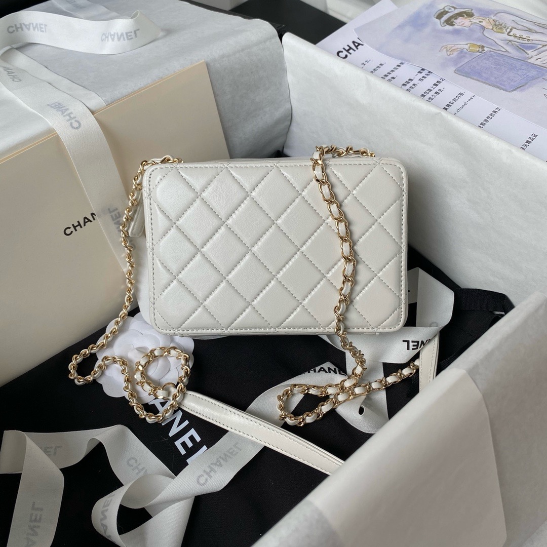 Chanel CAMERA BAG AS4817 White