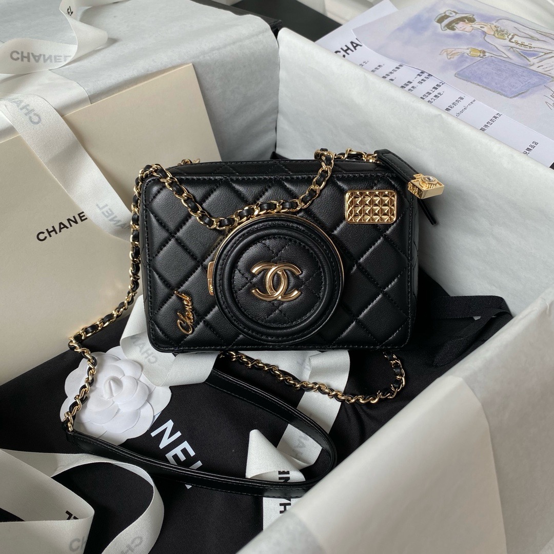 Chanel CAMERA BAG AS4817 black