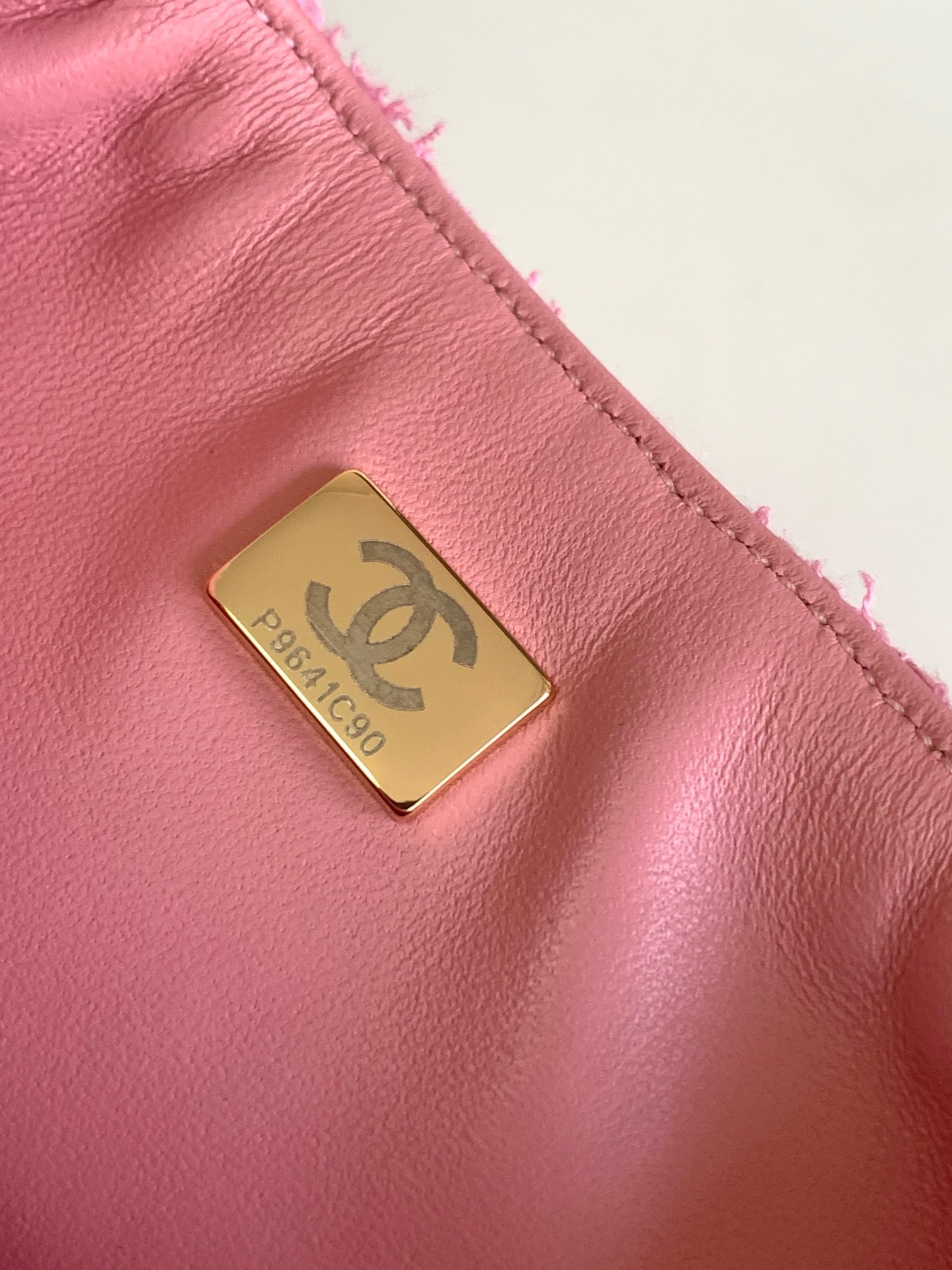 Chanel SMALL FLAP BAG Cotton Tweed AS4384 PINK