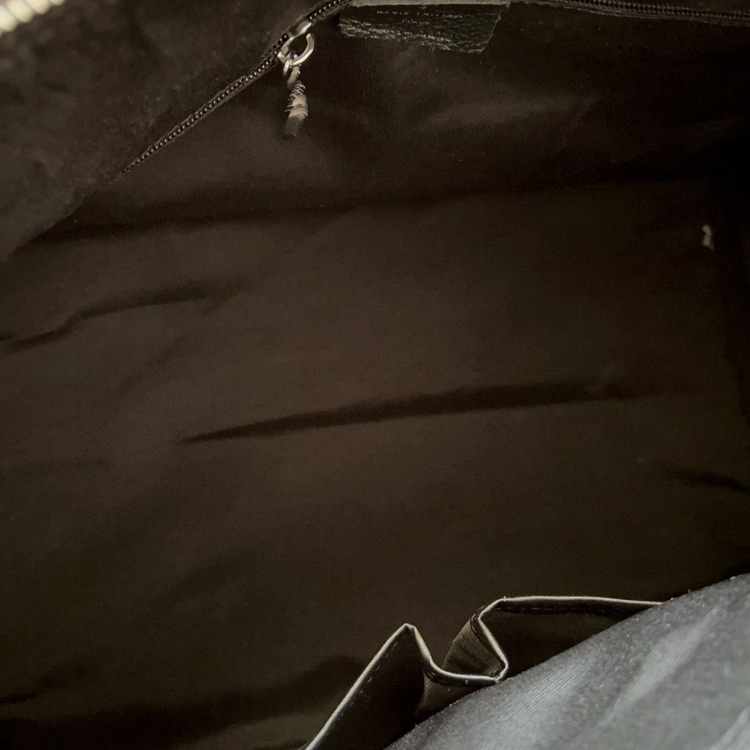 Gucci Original Leather Keepall Strap Travel Bag 206501 Black