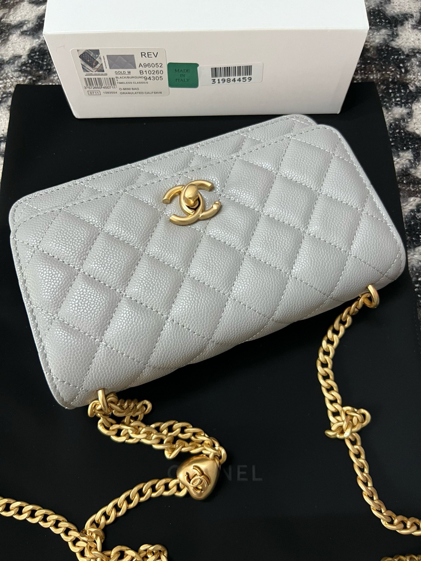 CHANEL WALLET ON CHAIN AP3971 gray