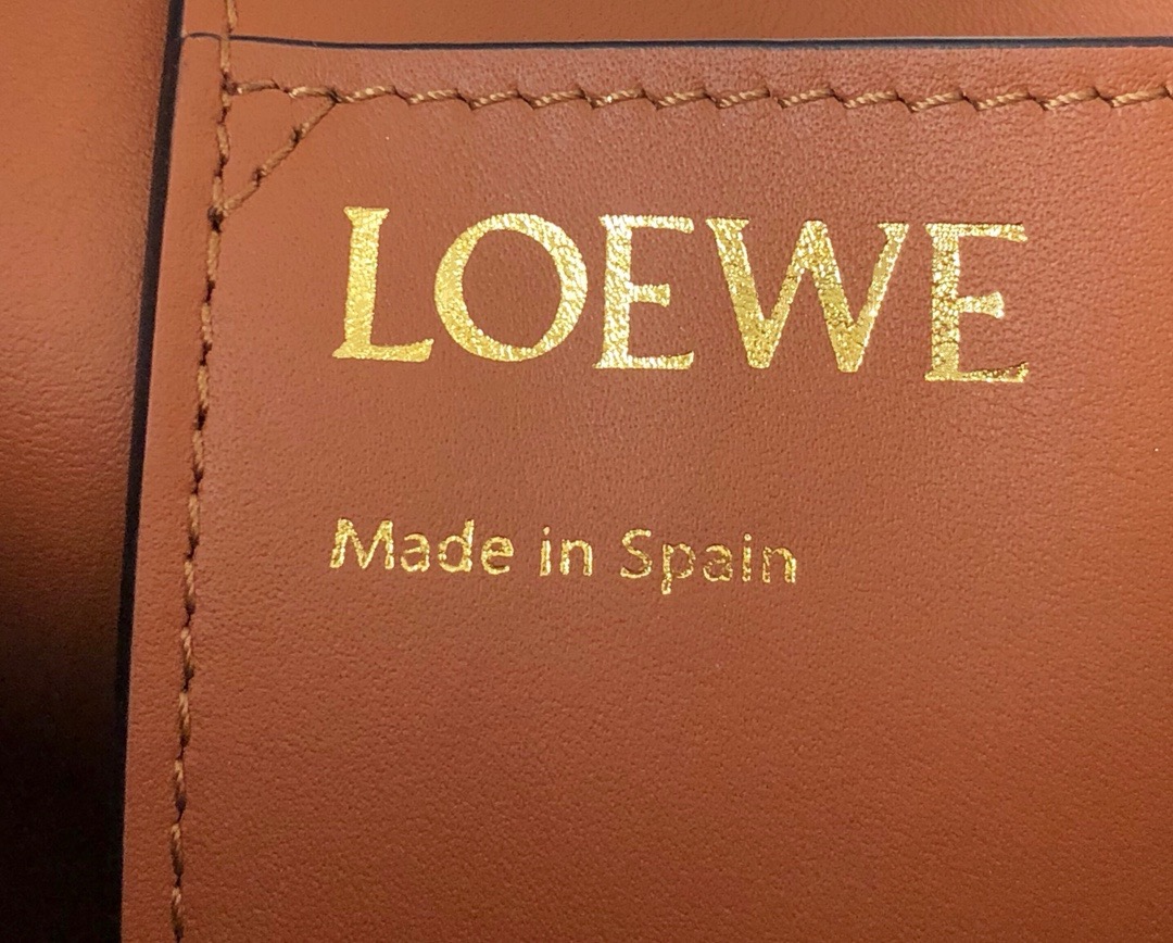 Loewe Anagram tote 652388 brown&white